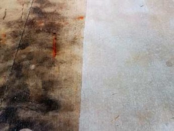 Heavy commercial concrete cleaning
