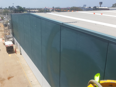 A exterior repaint clean of an old Bunnings store before the Coles Investment.