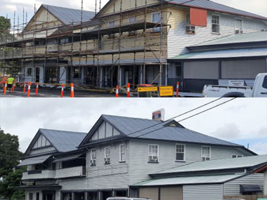 exterior building clean of public venue