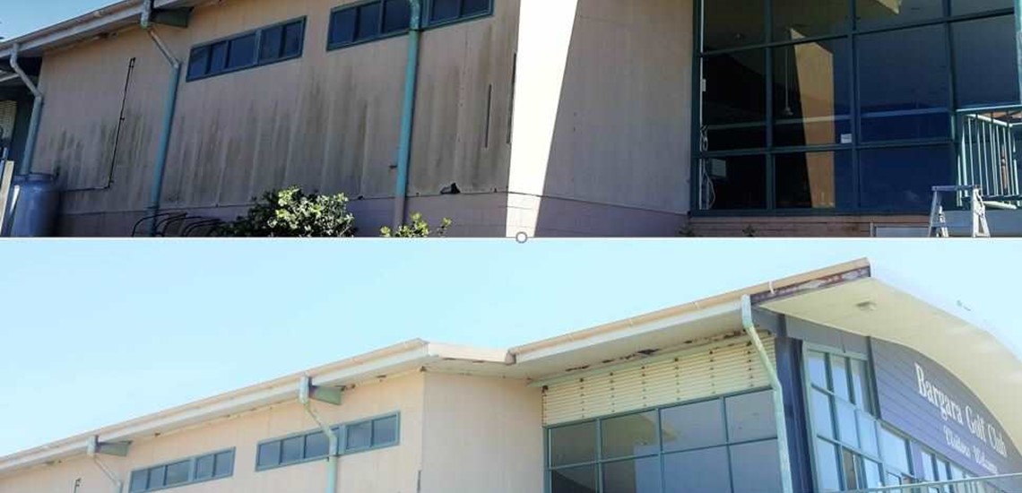 Bargara Golf Cub exterior cleaning