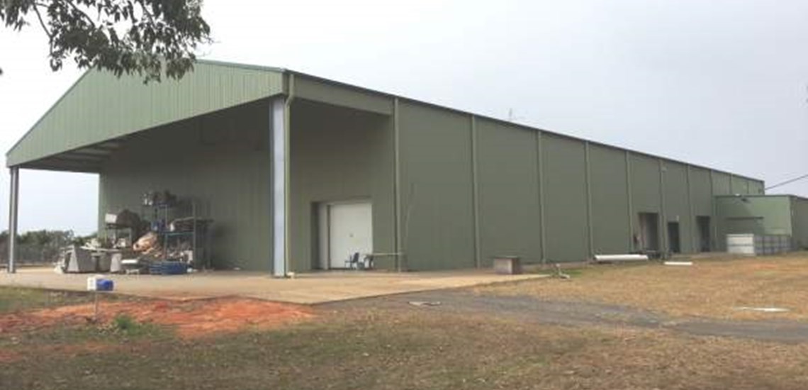 Full external clean of a large shed