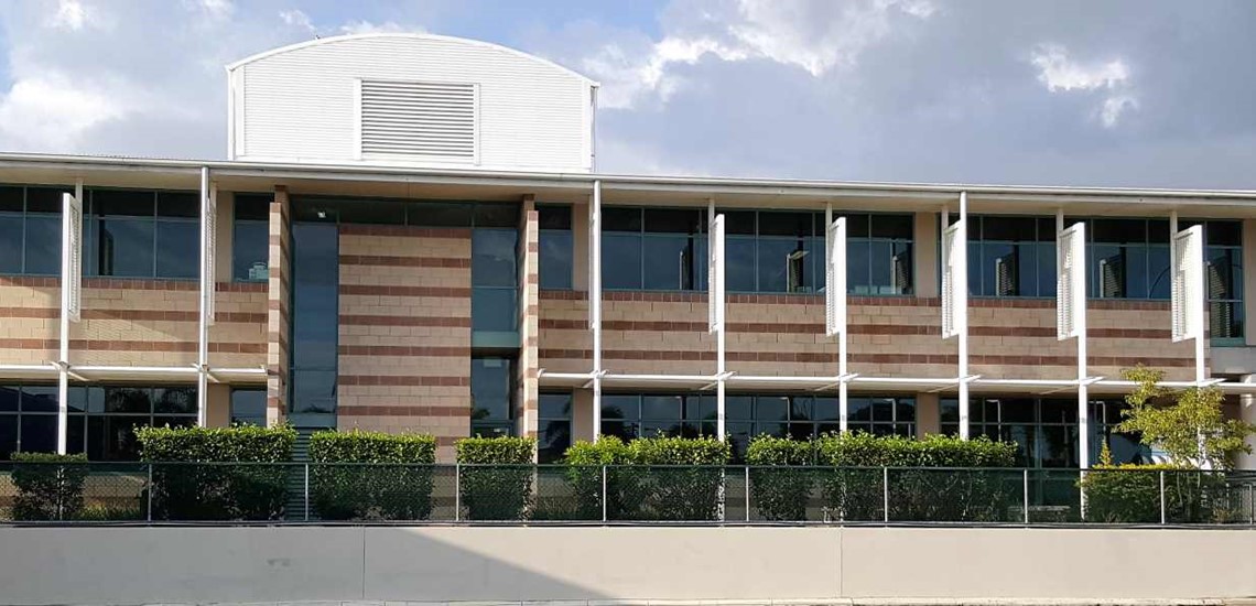 A commercial building cleaned in Hervey Bay.