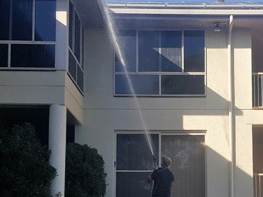 External house washing of a larger house in Bundaberg