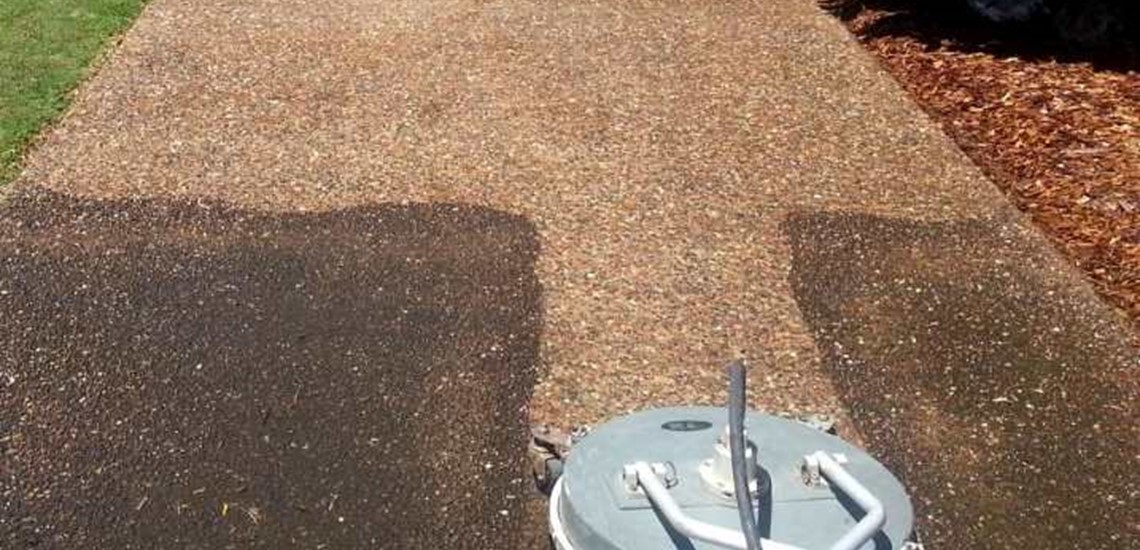 pressure cleaning of pavers in Bundaberg