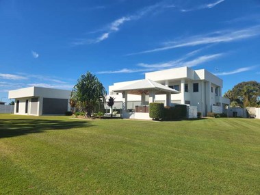 A large house soft washed