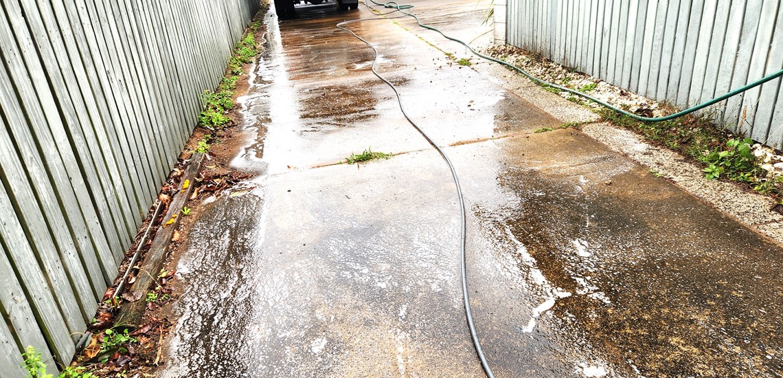 Dangerous dirty concrete