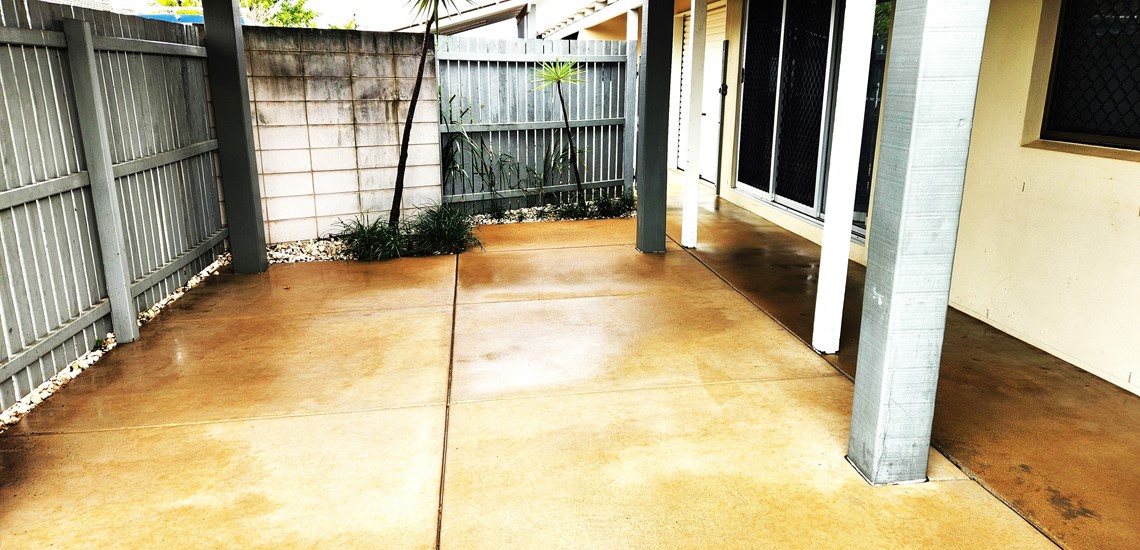 clean concrete